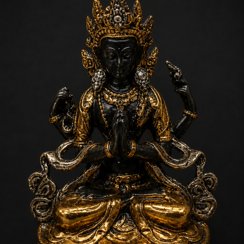 Tara Dorada y Negra - 14 cm