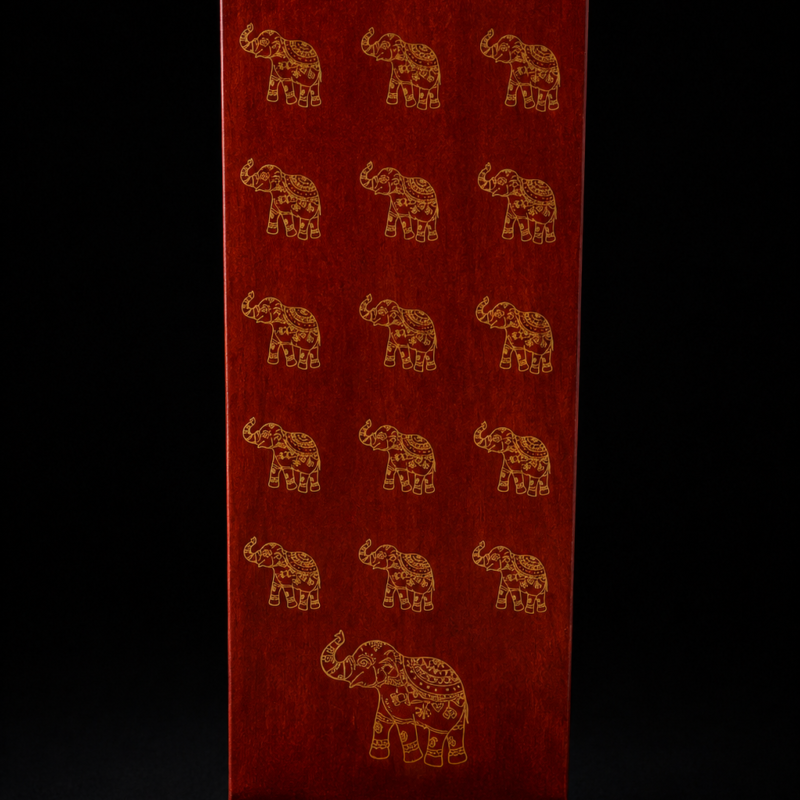 Porta Incienso Madera Vertical - Elefante