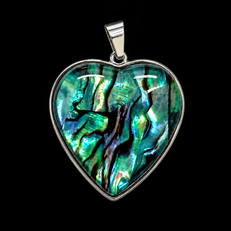 Colgante Corazón Abulón (No Incluye Cadena)