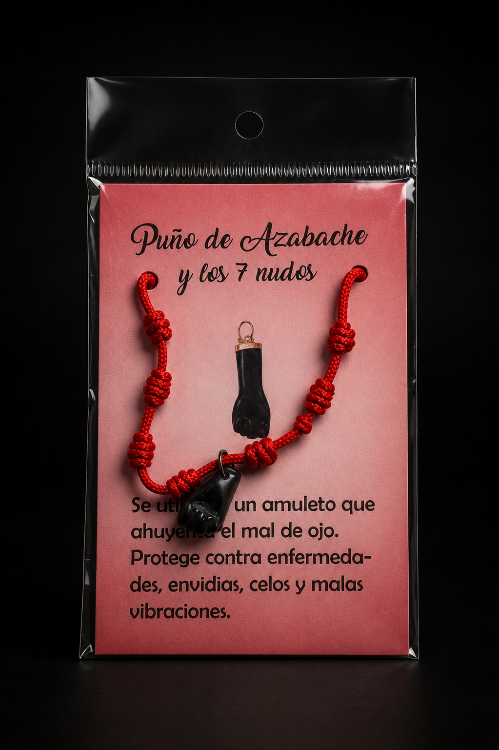 Pulsera 7 Nudos con Figa de Azabache