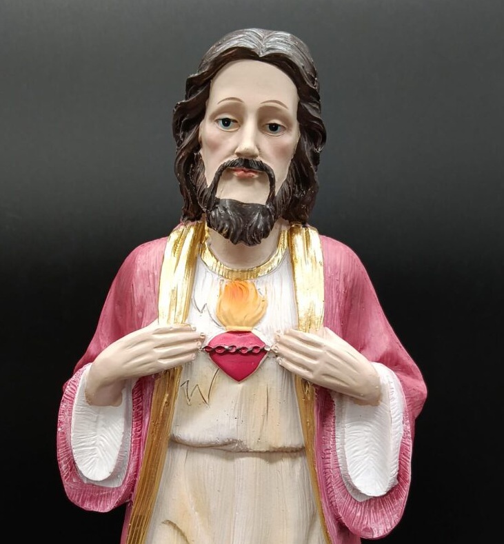 Sagrado Corazón de Jesús (12 x 10 x 32 cm)