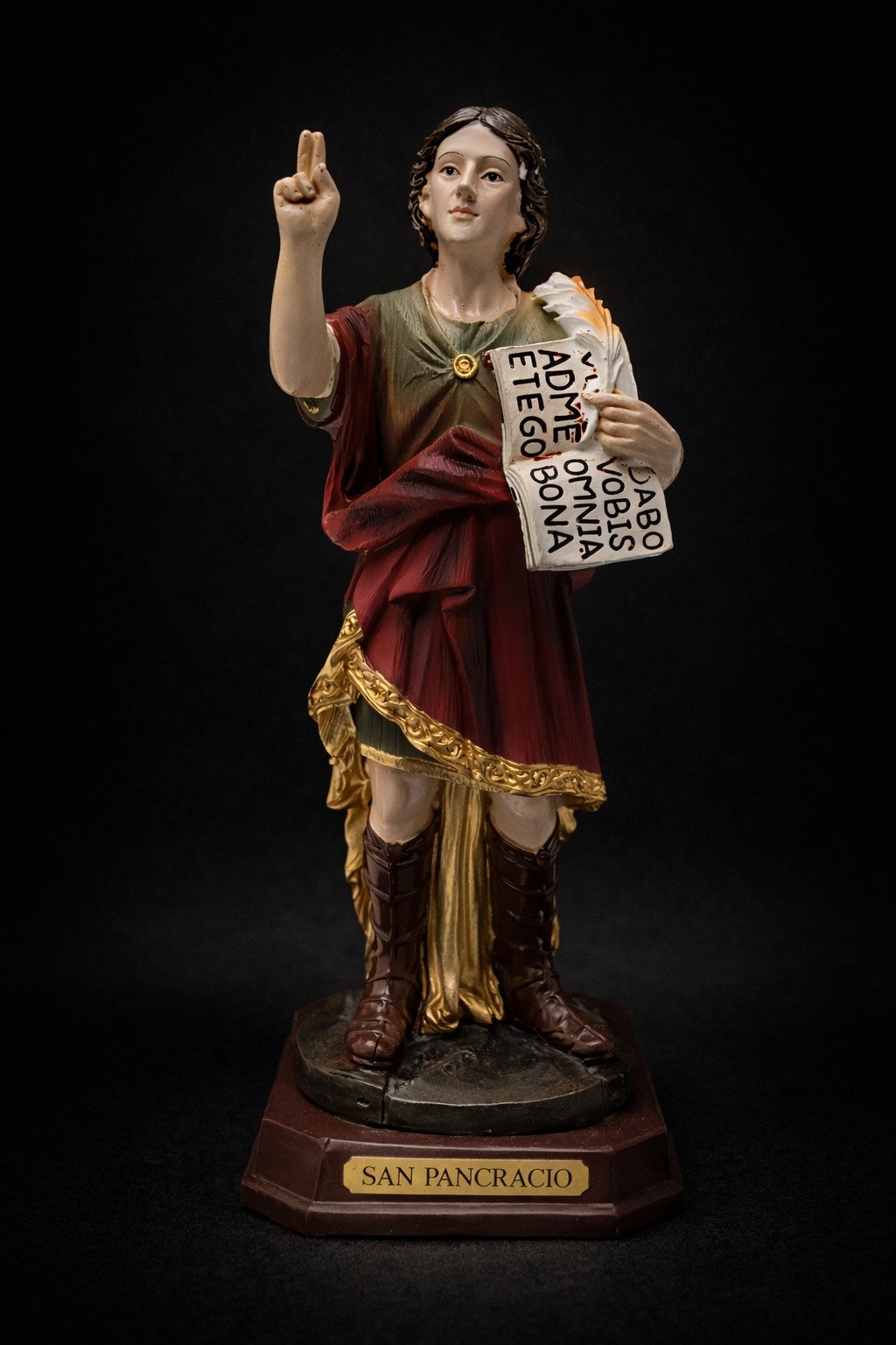 Figura San Pancracio (12 x 10 x 31 cm) - Imagen 2