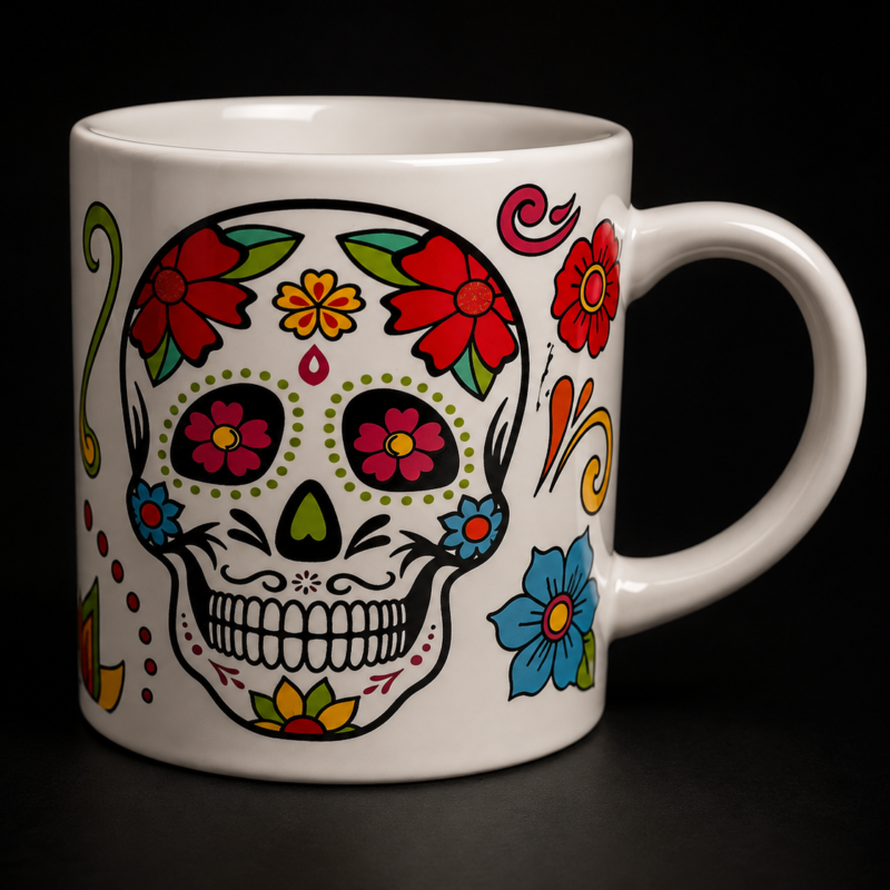 Taza Calavera Mexicana (Mod 2)